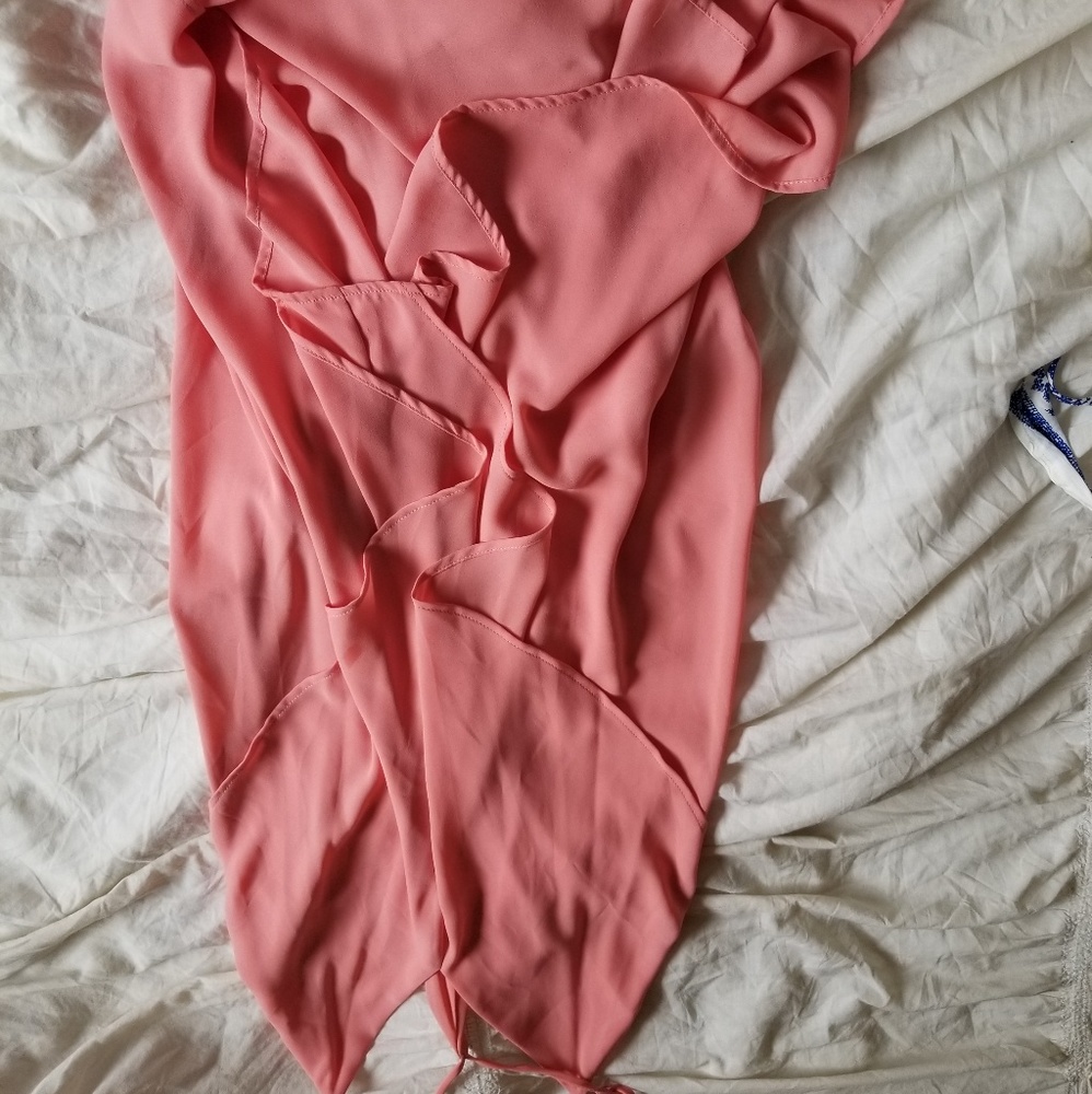 Peach sexy dress